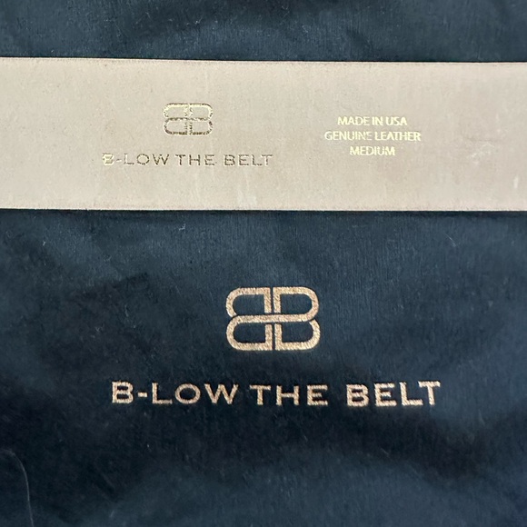 B-Low The Belt Milla Black Leather Gold Buckle Medium - Picture 2 of 8